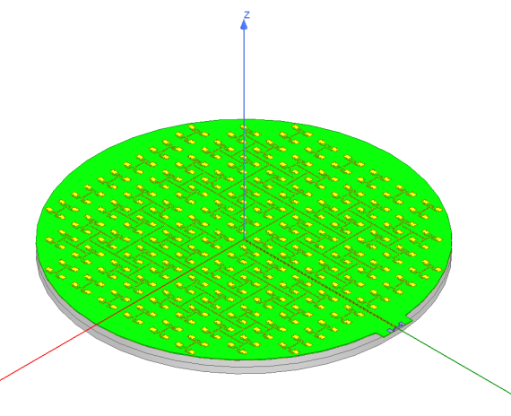 27G侧馈微带天线